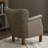 26'' W Small Top-Grain Genuine Leather Upholstered Armchair-899540209
