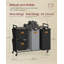 Metal Rolling Laundry Basket with Handles-1351012053