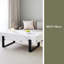 Table basse 47,2 po x 23,6 po en MDF minimaliste à motif de marbre. Autocollant à motif de marbre blanc, revêtement par pulvérisation de pieds en métal noir