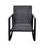 Chaise berçante d'extérieur avec coussin pour terrasse