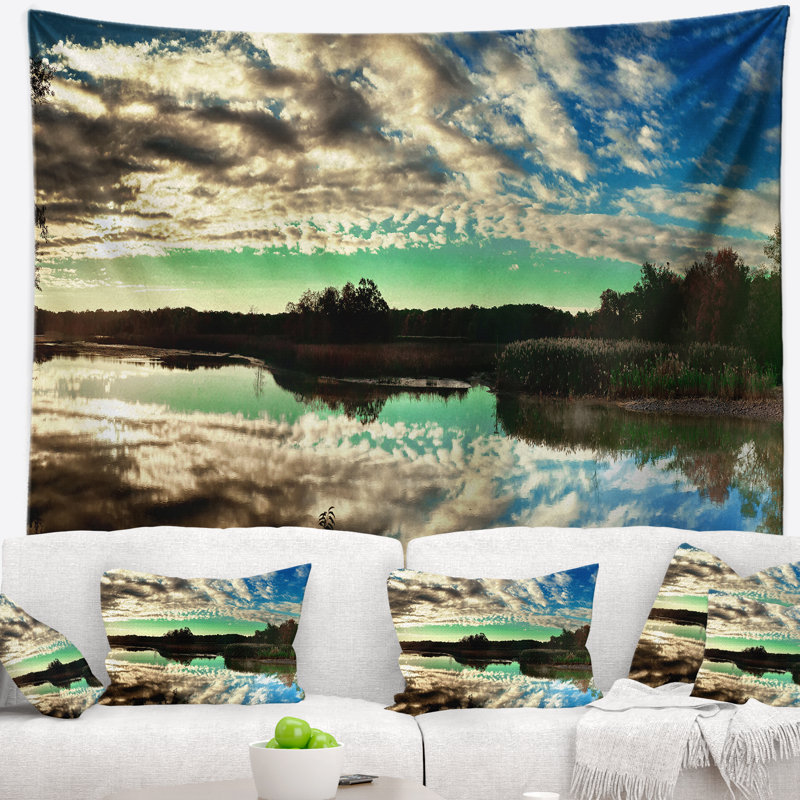 «Calm Seas X no Words» par Janelle Penner - reproduction d'art sur toile tendue, H 50 po x l 60 po