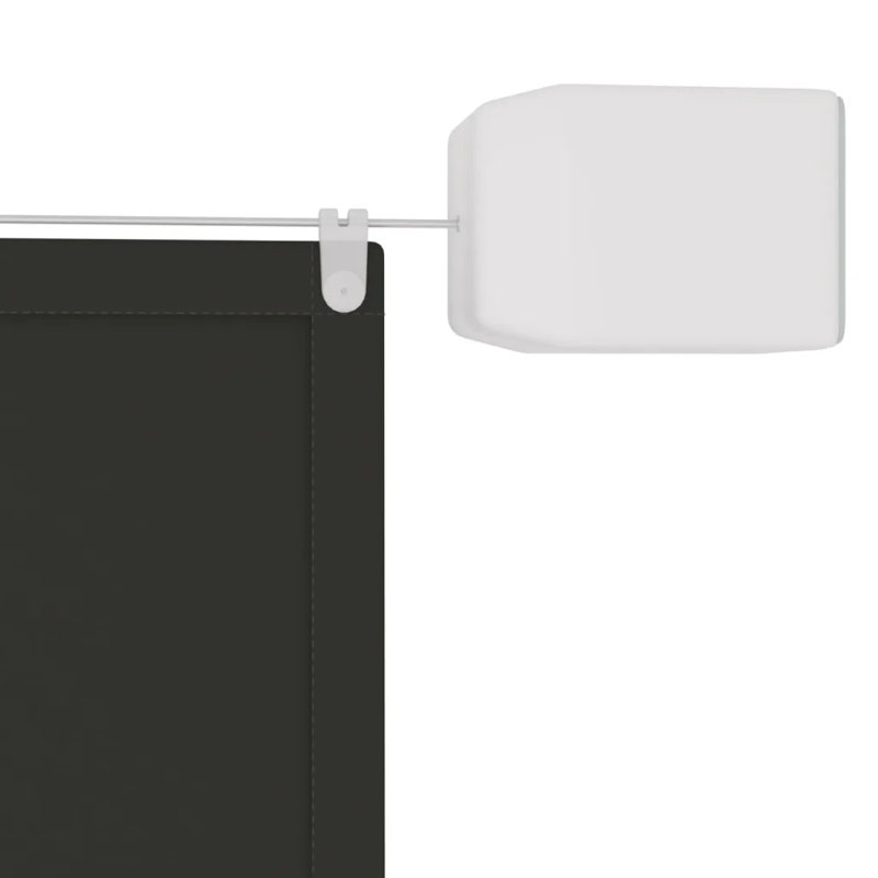 Dakota Fields 600cm W x 140cm D Fabric Cover Retractable Patio Awning, Black