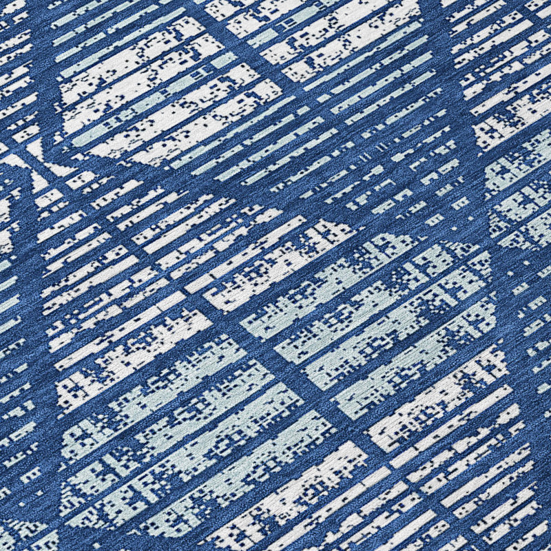 Machine Washable Indoor/Outdoor Chantille ACN2672 Geometric Rug, Baltic, 10' x 14'