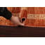 Tapis de couloir orange en laine noué à la main de conception unique 2 pi 5 po x 4 pi 8 po Karita