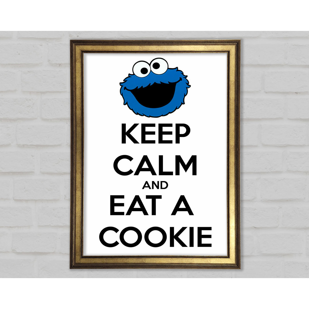 Keep Calm And Eat A Cookie - Single Picture Frame Typography