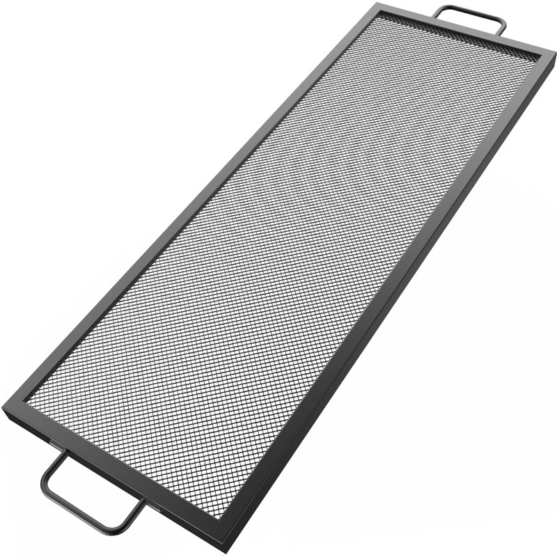 VEVOR, grille de foyer rectangulaire, grille en acier, grille de cuisson avec poignées, grille pour foyer, feu de camp