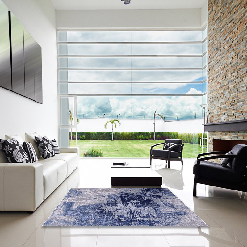 Tapis bleu Bridgeville, Carré 8 pi