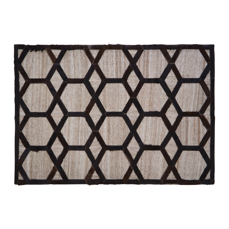 Clata Geometric Hand Woven Area Rug, Rectangle 160 x 230cm