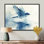 Oiseau hirondelle écrémant l'eau II - oiseau, art mural