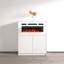 Buffet 40 po avec foyer électrique, finition brillante-229234843