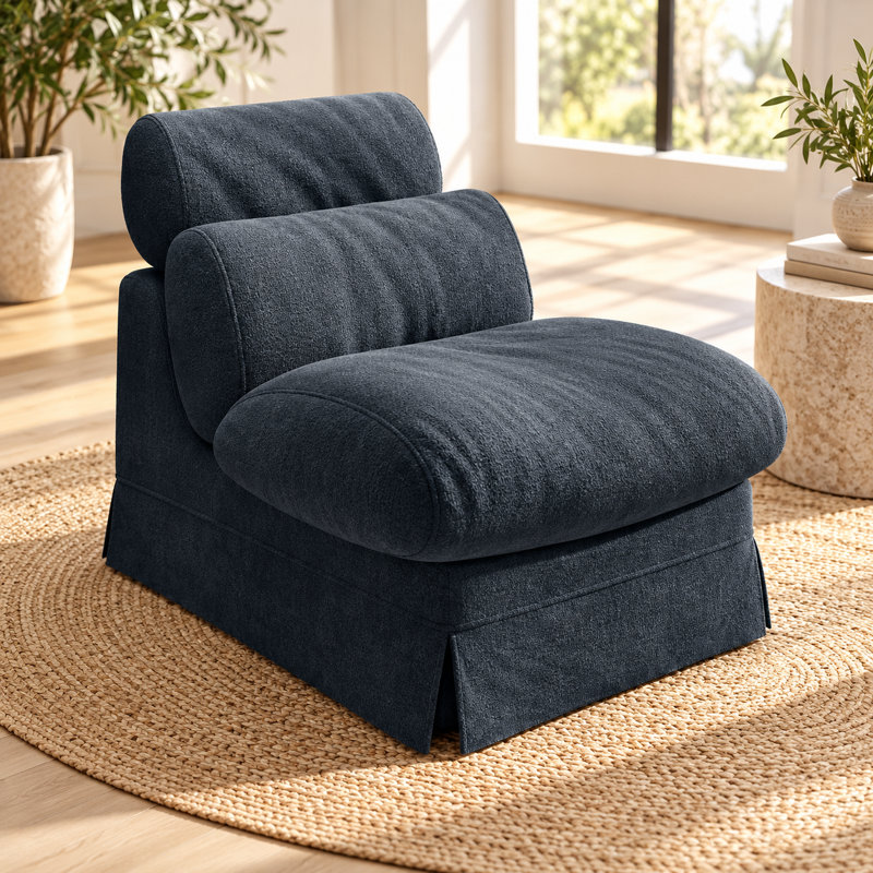 Upholstered 32.6 " Chenille Sofa, Vert