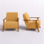Upholstered Linen Blend Armchair-8834843