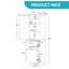 Armoire de rangement autoportante avec tiroirs et tablette réglable-487381076