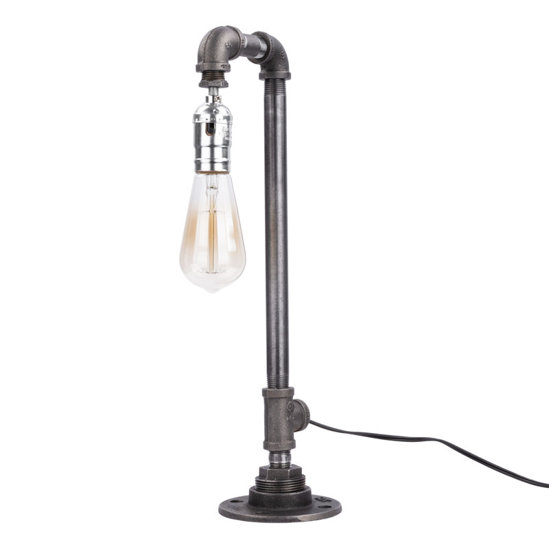 Lampe de table industrielle robuste avec base à bride