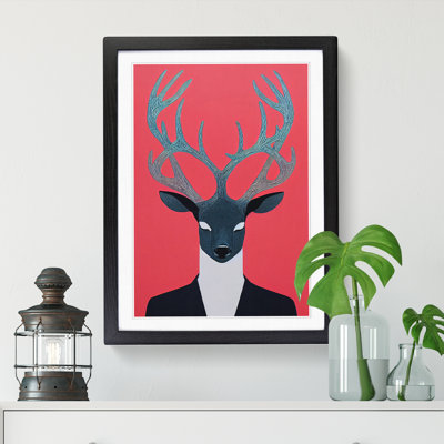 Maybery Deer Purism - Picture Frame Print