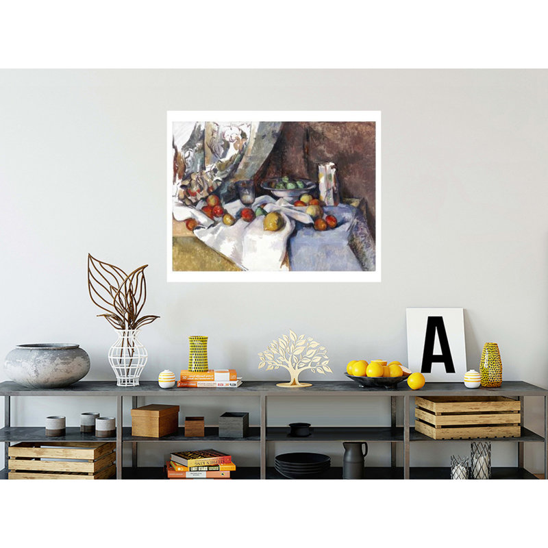 «Still Life with Apples» par Paul Cézanne, estampe numérique, H 32 po x l 40 po