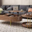 Table basse en bois massif au design créatif