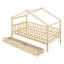 Lit simple en bois avec deux tiroirs-358805170