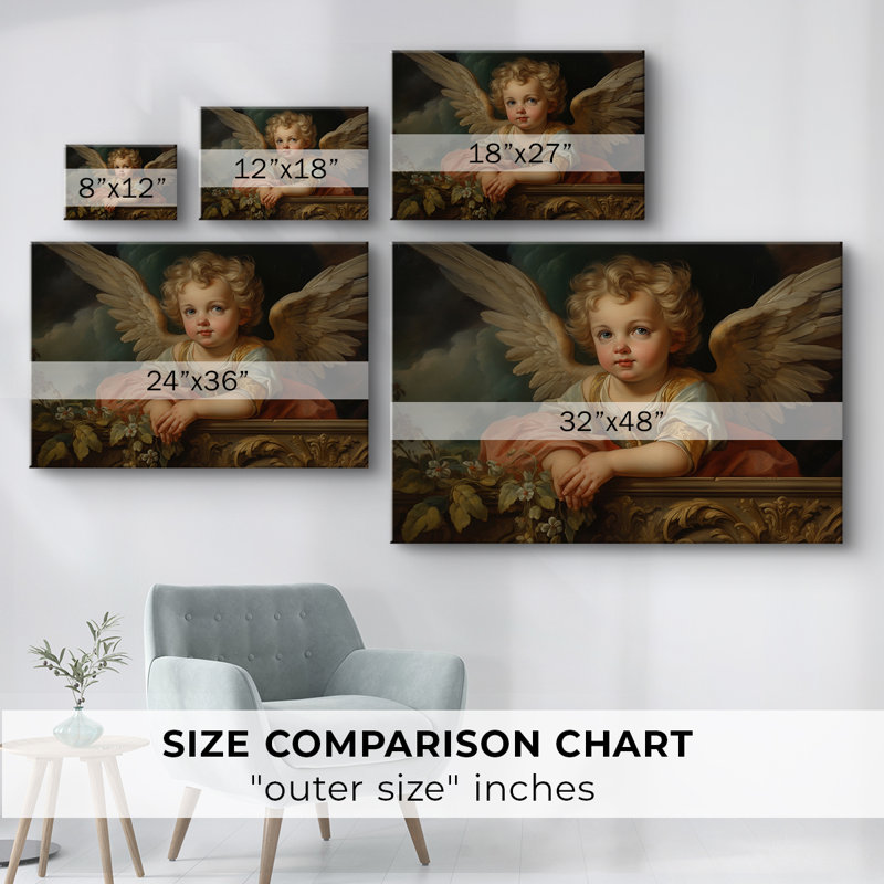 Angels From Above XL XL - Cavas enveloppés de galerie, 12 x 18