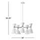 Bimini 5 Light Metal Geometric Chandelier