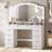 9-drawer Large Makeup Vanity With Lights And Power Outlets