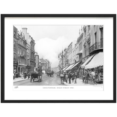 Cheltenham, High Street 1901 1 Piece Single Picture Frame Wall Art