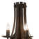 Rustic Lodge 3 - Light Candle Wall Light