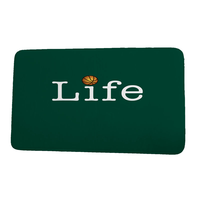 Tapis de bain Life + Ball, l 24 po x L 36 po, Vert