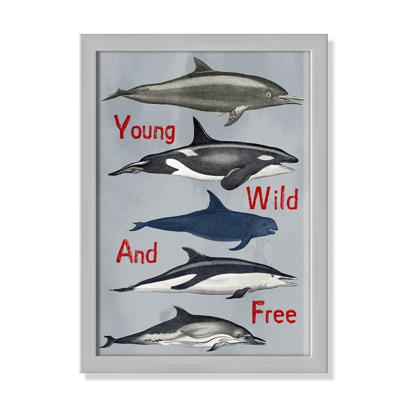 «Young and Wild», impression sur papier, H 14 po x l 10 po x P 0,6 po, Encadré plat argent