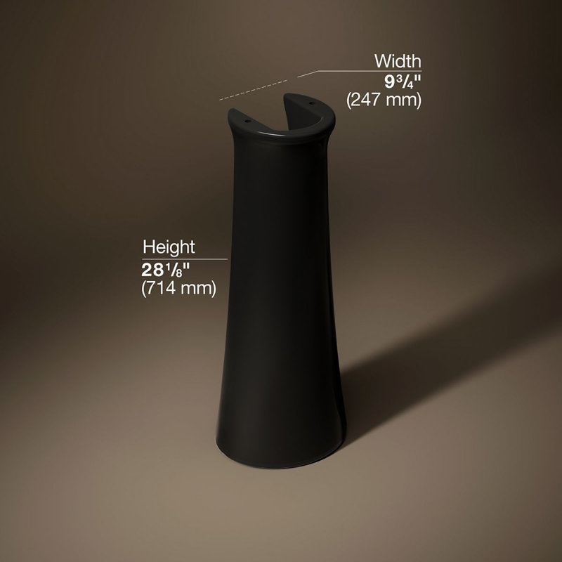 Cimarron Pedestal, Black Black