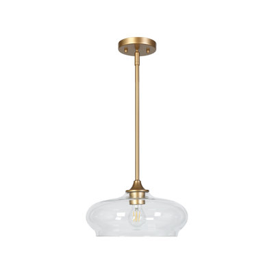Baron Aldana 1-Light Dome Kitchen Island Lighting