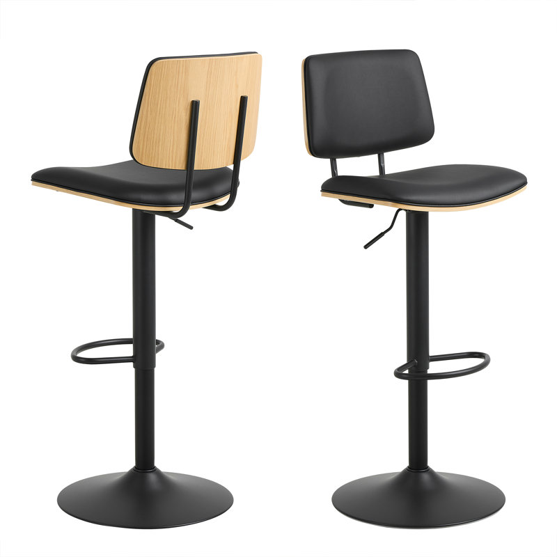 Owen Swivel Upholstered Adjustable Height Counter Stool