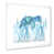 Toile blanche avec cadre photo