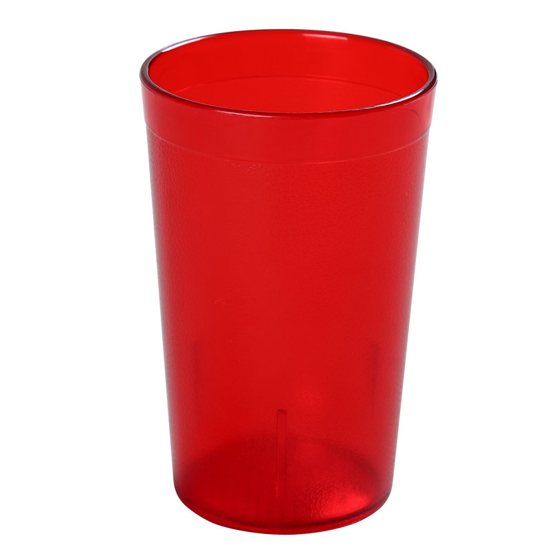 Verre à boire en verre, Rouge, 9,5 oz