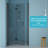 Fold Frameless Shower Door With Tempered Glass-115606649