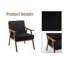 Chaise d'appoint avec structure en bois massif-1414865773