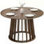 HOMCOM Modern Dining Table for 4-6 People 120 cm Light Walnut