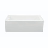 Cameron 1 DoloMatte 60" x 32" Alcove Soaking Solid Surface Bathtub