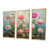 Toile avec cadre flottant or