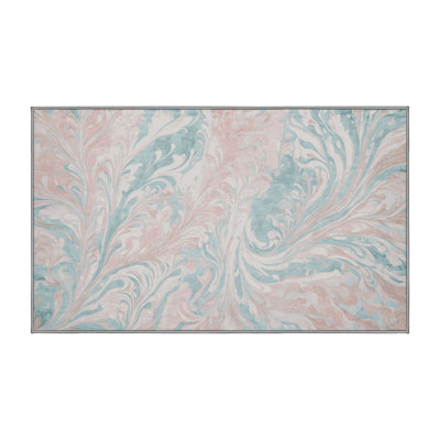 Machine Washable Gray Area Rug
