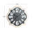 Wynter Metal Quatrefoil Decorative Black Wall Clock