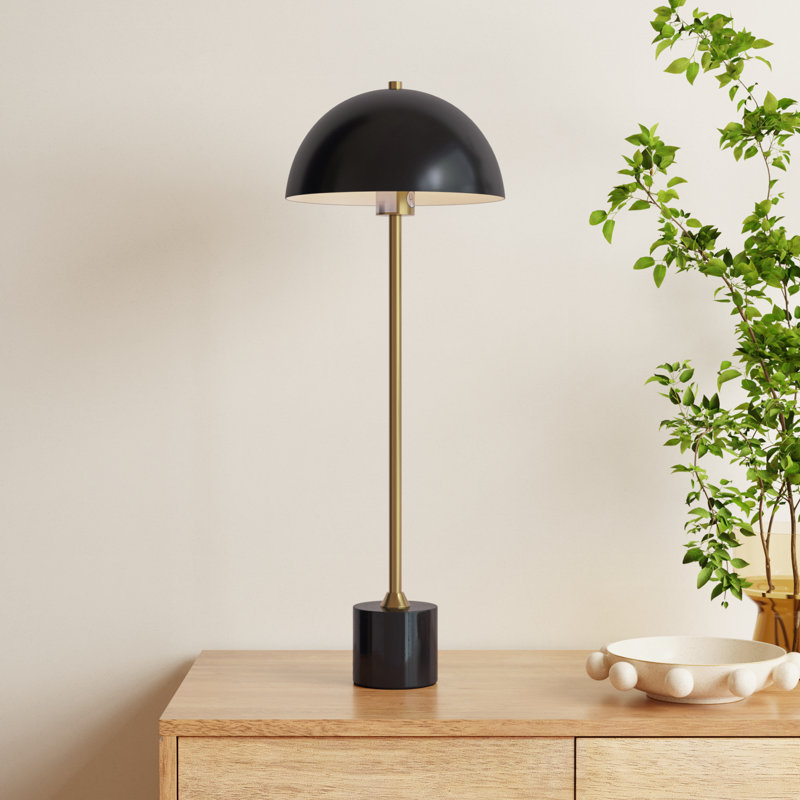 Marble Buffet Lamp, Black