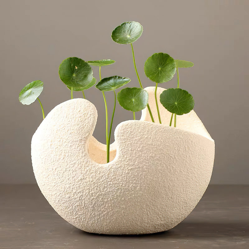 Breelyn Handmade Ceramic Table Vase, 5" H x 6" W x 3" D
