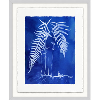 Fernspirationdigo, impression encadrée sur verre 7 pi