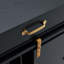 Grande porte de grange pour chien avec 2 tiroirs et cloison-847920840