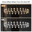 48 pouces en cristal pour la décoration intérieure, design noir luxueux, éclairage à DEL, plafonnier, câblé, écoénergétique, blanc chaud 2700K, salon et salle à manger design de 48 W 3, facile à installer
