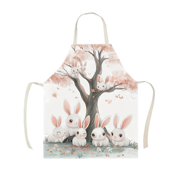 Tabliers décoratifs sur le thème de Pâques et tabliers décoratifs à imprimé lapin, Multicolor