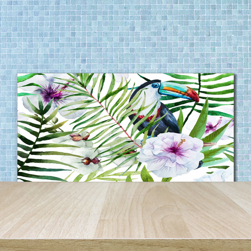 50cm W x 100cm L Glass Peel and Stick Panel