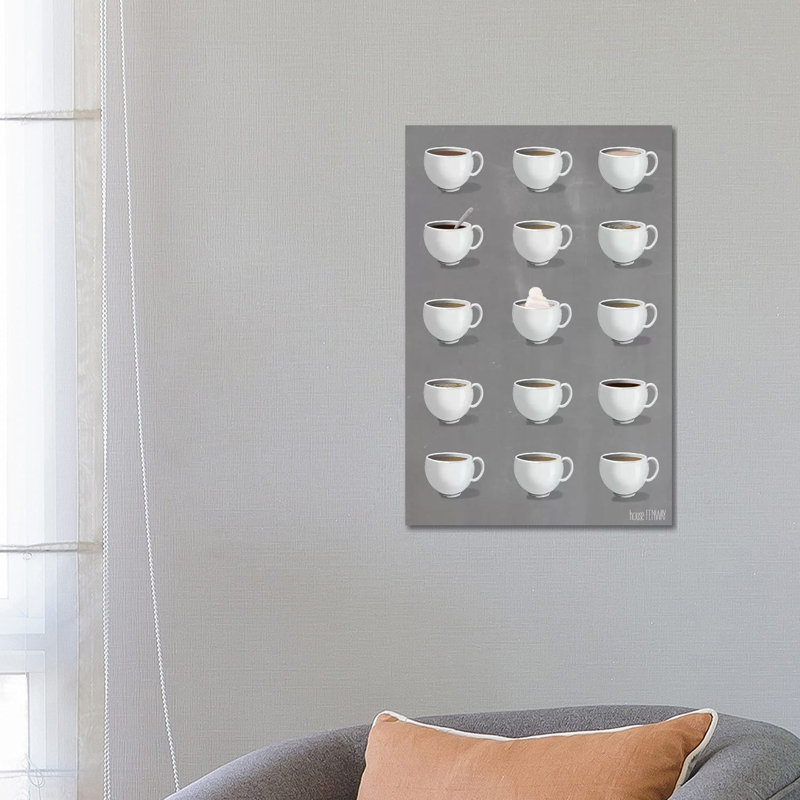 Give Me All The Coffee by House Fenway - Wrapped Canvas Print, 66.04 cm H x 45.72 cm W x 3.175 cm D