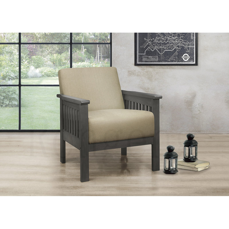 Chaise d'appoint 1 pièce, Brun clair